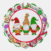 格言パーソナライズされたとクリスマスキャンディ オーナメントカード (正面)