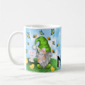 格言パーソナライズされたイースター春デザインマグカップ コーヒーマグカップ (左)