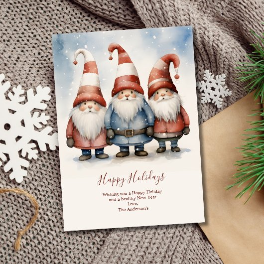 格言パーソナライズされたクリスマスホリデーカード シーズンカード