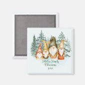 格言パーソナライズされたクリスマス マグネット (正面/裏面)