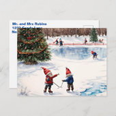 格言パーソナライズされたスケートで滑るのクリスマスポストカード シーズンポストカード (正面/裏面)