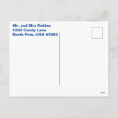 格言パーソナライズされたスケートで滑るのクリスマスポストカード シーズンポストカード (裏面)