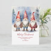 格言パーソナライズされたズ・メリー・クリスマス・カード シーズンカード (スタンド正面)