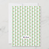 格言パーティーホリデー招待状 招待状 (裏面)