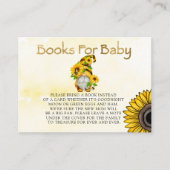 格言ヒマワリとベビー用ハチの本 名刺 (正面)