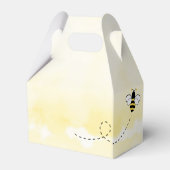 格言ヒマワリとミツバチの赤ちゃんシャワー フェイバーボックス (裏面サイド)