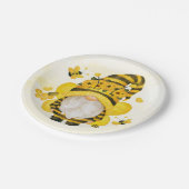 格言ヒマワリとミツバチの赤ちゃんシャワー |誕生日 ペーパープレート (アングル)