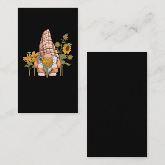 格言ビーひまわり園芸 名刺 (正面/裏面)