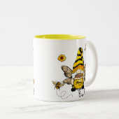 格言ビー種ひまわりマグ ツートーンマグカップ (正面右)