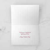 格言ピンクパープルバレンタイン シーズンカード (内部)