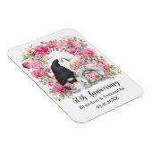 格言ピンクフローラアルチ結婚ー50周年記念 マグネット (右側)