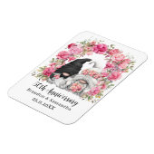 格言ピンクフローラアルチ結婚ー50周年記念 マグネット (左側)