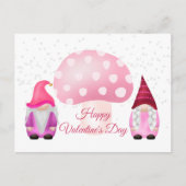 格言ピンクマッシュルームバレンタイン シーズンポストカード (正面)