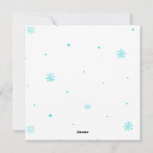 格言ファミリークリスマスカード シーズンカード (裏面)