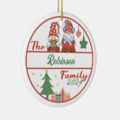 格言ファミリークリスマス セラミックオーナメント (右)