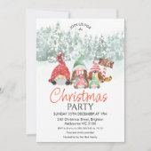 格言ファミリー・オブ・フォー・クリスマスパーティの招待状 招待状 (正面)