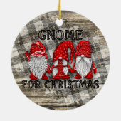 格言フォークリスマスプレッドカントリー素朴ファームハウス セラミックオーナメント (裏面)