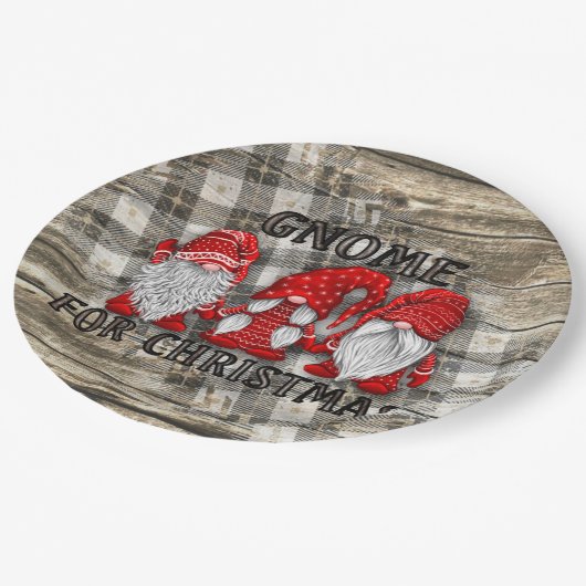 格言フォークリスマスプレッドカントリー素朴ファームハウス ペーパープレート (アングル)