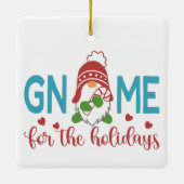 格言フォーザホリデーズガーデンクリスマス セラミックオーナメント (裏面)