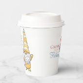 格言フォーザホリデーズフェスティバルクリスマスクリスマス  紙コップ (左)