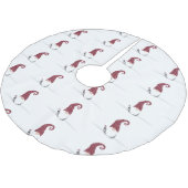 格言フォーホリデーズスカンジナビアデザイン ブラッシュドポリエステルツリースカート (アングル)