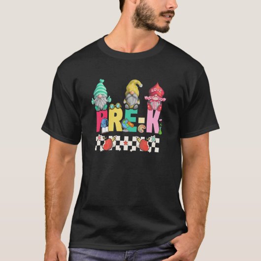 格言プリKクルー初日先生新学期 Tシャツ (正面)