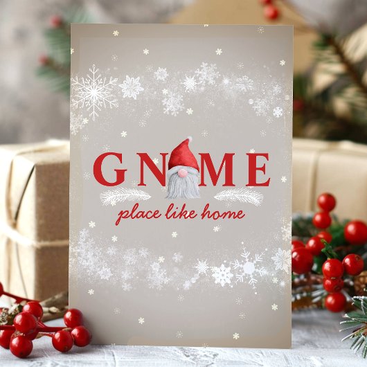 格言プレイスライクホームクリスマス シーズンカード