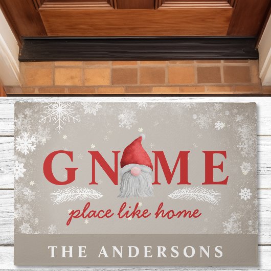 格言プレイスライクホームホリデークリスマスファミリー ドアマット