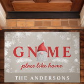 格言プレイスライクホームホリデークリスマスファミリー ドアマット