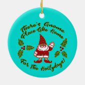格言プレイスライクホーム |クリスマス セラミックオーナメント (裏面)