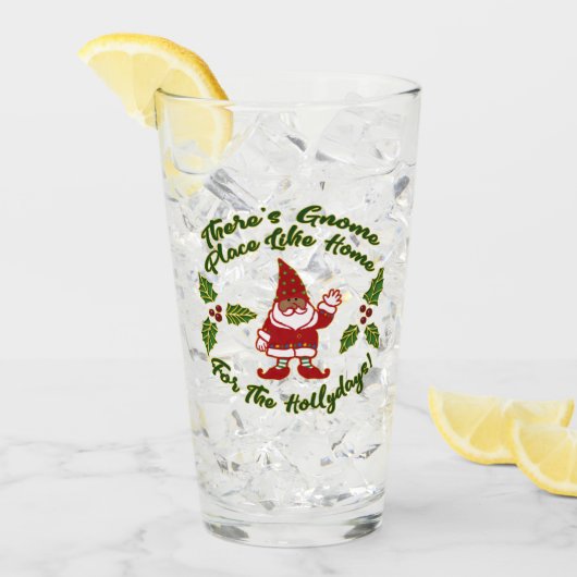 格言プレイスライクホームforホリデー!ソフトウェア タンブラーグラス (アイス正面)