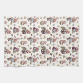 格言ベーキング,カップケーキ,ドーナツ,かわいい,かわいい キッチンタオル (横)