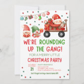 格言ホリデーおもしろいクリスマスパーティの招待状 招待状 (正面)