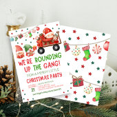 格言ホリデーおもしろいクリスマスパーティの招待状 招待状