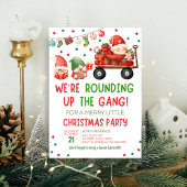 格言ホリデーおもしろいクリスマスパーティの招待状 招待状