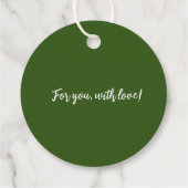 格言ホリデーギフトラベル フェイバータグ (裏面)