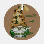 格言ホリデークリスマスオーナメント ガラスオーナメント (裏面)