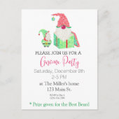 格言ホリデーパーティー招待状はがき シーズンポストカード (正面)