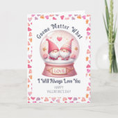 格言マテおもしろいルかわいいバレンタインデー シーズンカード (正面)