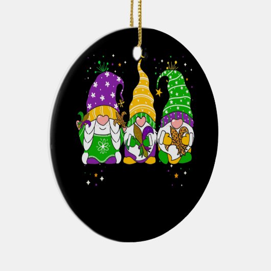 格言マルディグラ格言（紋章の）フラ・ダ・リ脂肪火曜日 セラミックオーナメント (右)