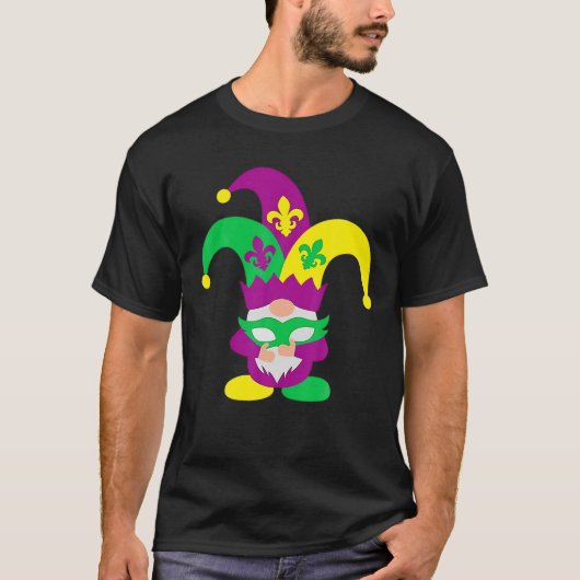 格言マルディグラ格言(紋章の)フラ・ダ・リ脂肪火曜日 Tシャツ (正面)