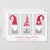 格言ミニマルモダン北欧クリスマス シーズンカード (正面)