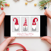 格言ミニマルモダン北欧クリスマス シーズンカード