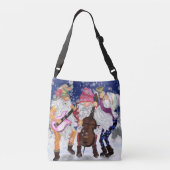 格言ミュージックバンドクリスマスクロスボディバッグ クロスボディバッグ (裏面)