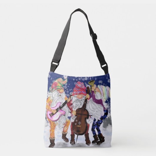 格言ミュージックバンドクリスマスクロスボディバッグ クロスボディバッグ (正面)