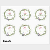 格言メリークリスマスかわいいスカンジナビア ラウンドシール (シート)