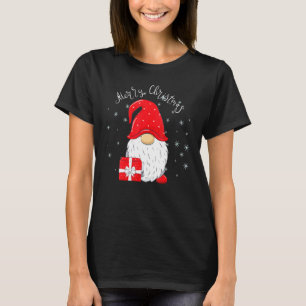 格言メリークリスマスウィメンズサンタクロースガーデンボー Tシャツ
