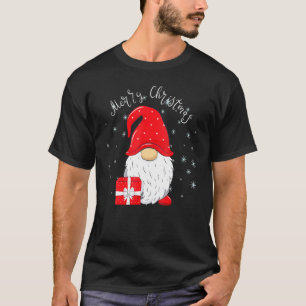 格言メリークリスマスウィメンズサンタクロースガーデンボー Tシャツ