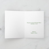 格言メリークリスマスカスタム シーズンカード (内部)