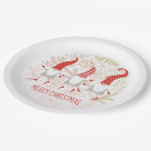 格言メリークリスマスパーティー ペーパープレート (アングル)